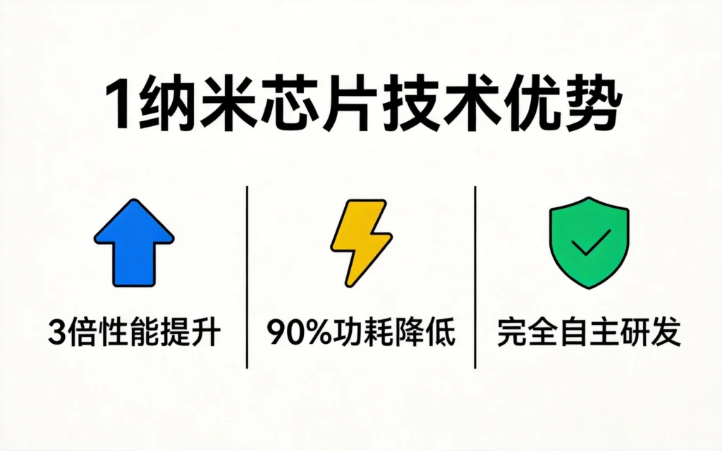 1nm芯片性能提升3倍功耗降低90%完全自主可控三大突破优势图