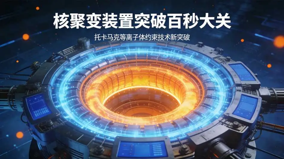 核聚变装置突破百秒大关：托卡马克升级如何筑起能源终极方案