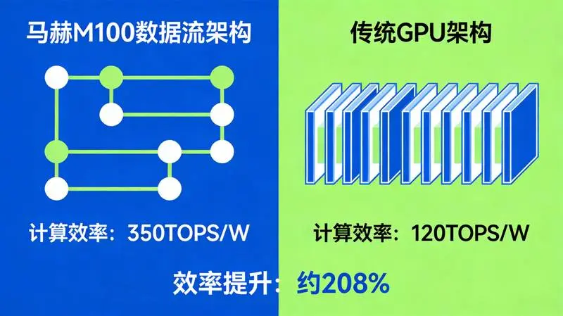 马赫M100数据流架构对比示意图