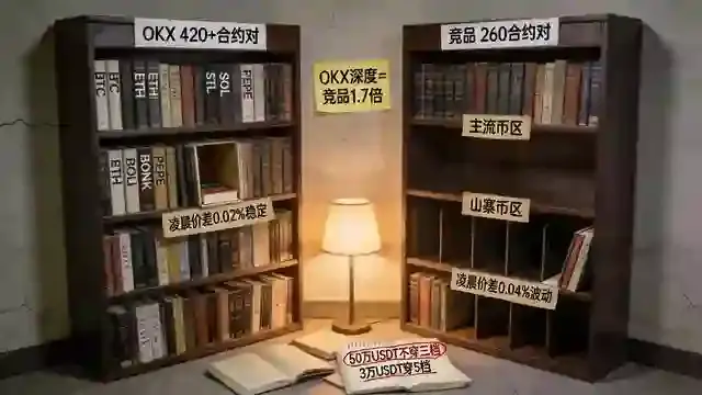 双书架盘口深度密度对比