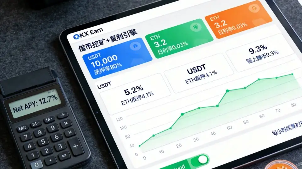 借币挖矿复利引擎界面实拍