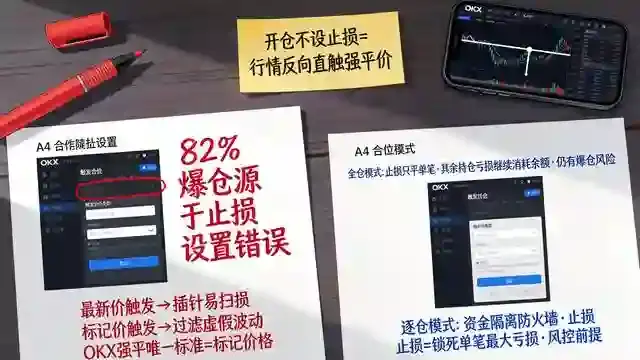 OKX止损设置截图批注