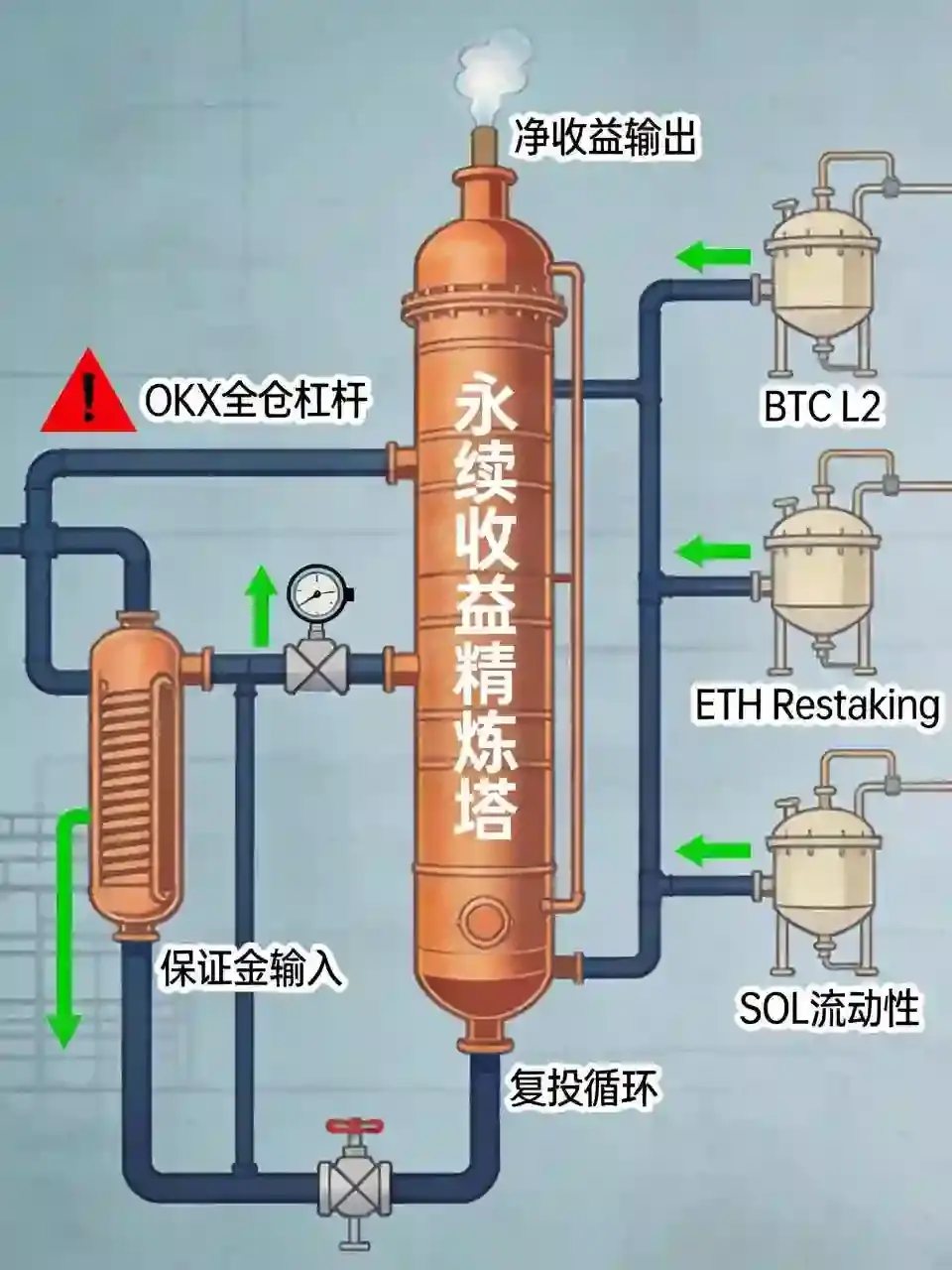 交易所全仓杠杆高阶推演:借贷算力×多链挖矿,构建永续收益永动机的2026实战手册
