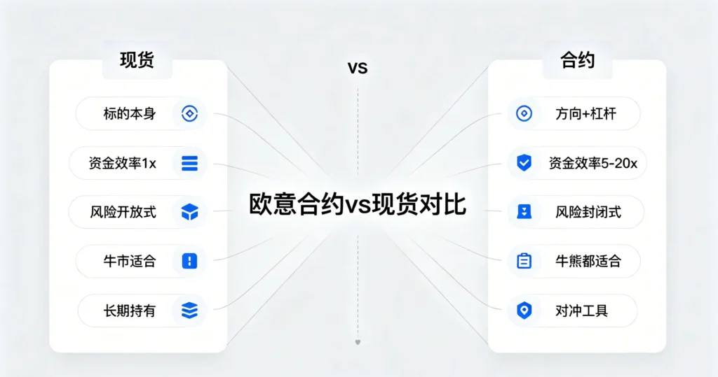 欧意合约与现货对比图