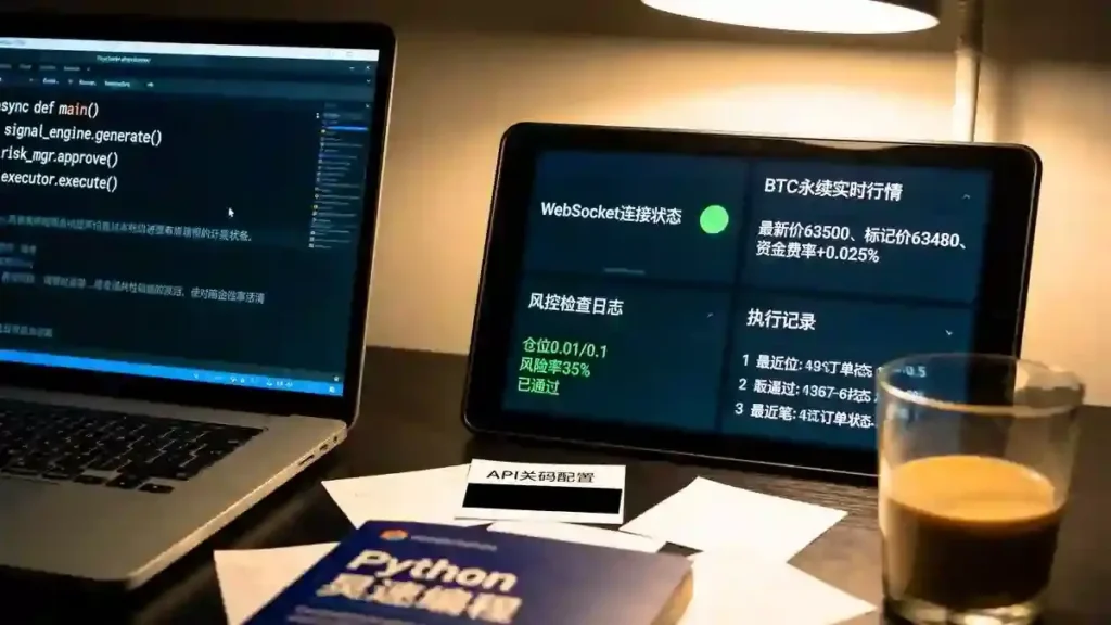 量化机器人实盘监控台