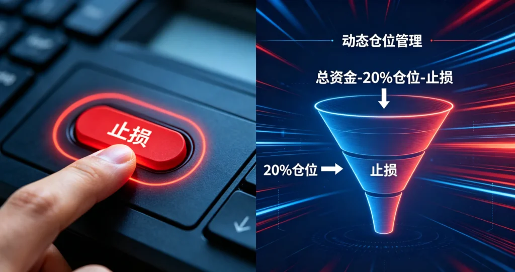 止损与仓位管理示意图