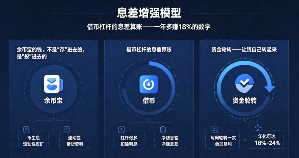 资金轮转套利收益流程图