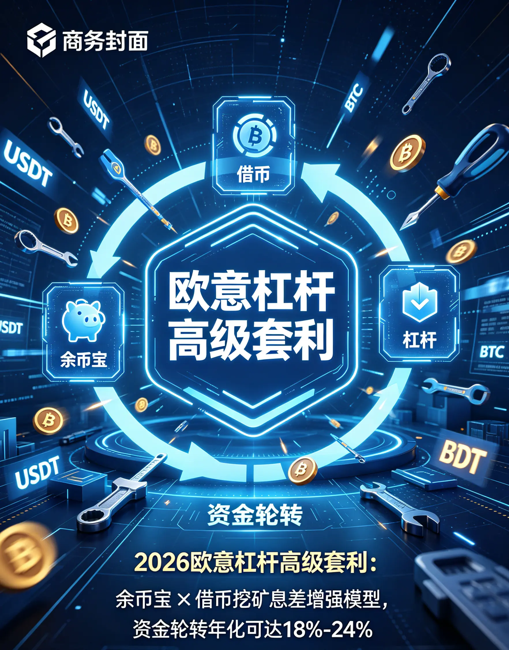 杠杆高级套利:余币宝×借币挖矿息差增强模型,资金轮转年化可达18%-24%