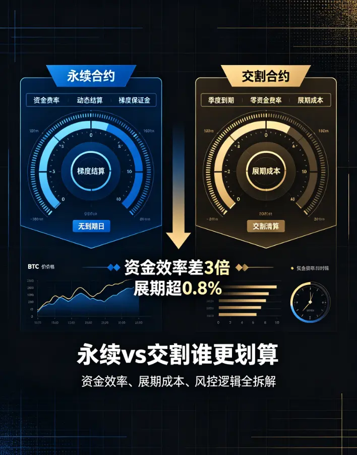 欧亿永续vs交割合约全对比:资金效率差3倍、展期成本超0.8%,选错直接亏掉半仓