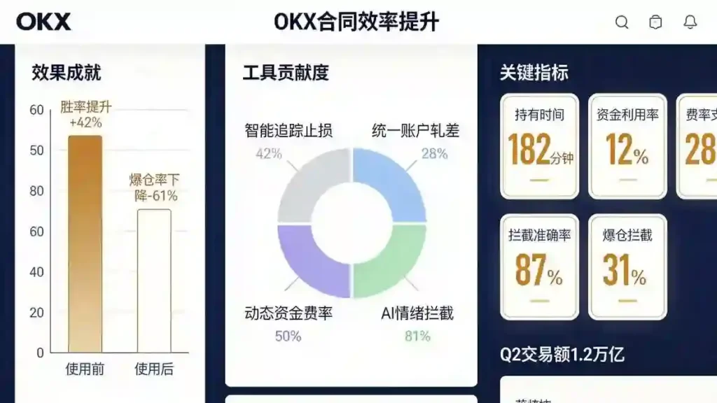 合约效率双轴仪表盘分解图