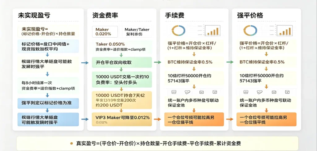 资金费率手续费强平计算