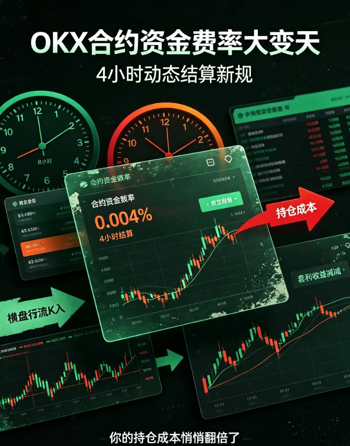 合约资金费率大变天:4小时动态结算新规,你的持仓成本悄悄翻倍了