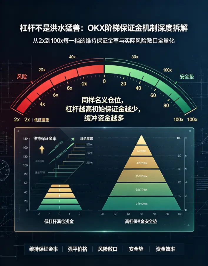 杠杆不是洪水猛兽:交易所阶梯保证金机制深度拆解,从2x到100x每一档的维持保证金率与实际风险敞口全量化