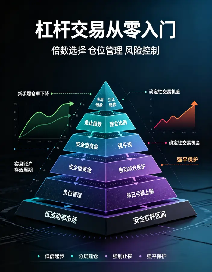 杠杆交易从零入门教程:倍数选择、仓位管理与风险控制全步骤