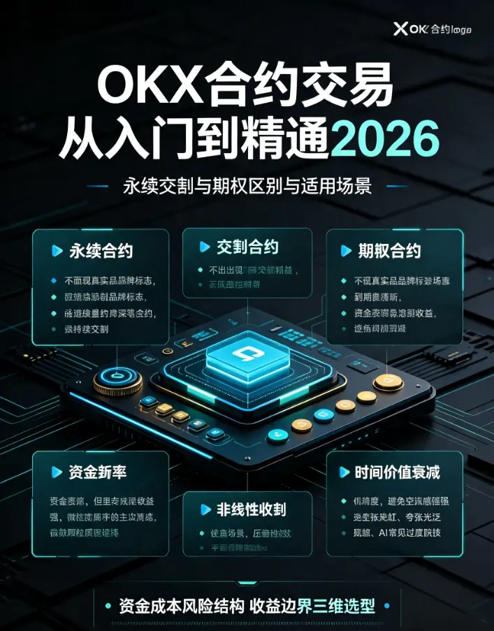 合约交易从入门到精通2026：永续、交割与期权区别与适用场景